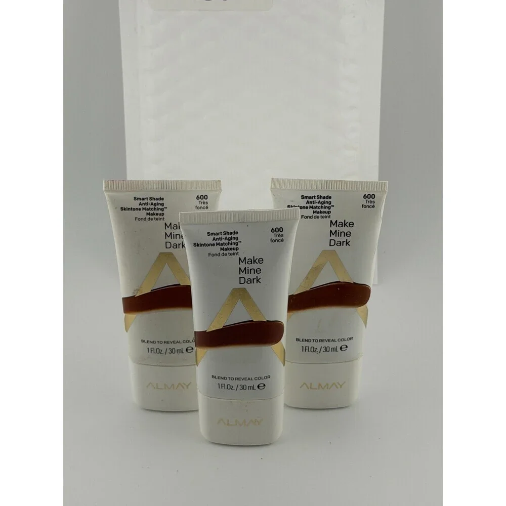 Almay Smart Shade Anti-Aging Skintone Matching Make Mine Dark 600 - Lot of 3